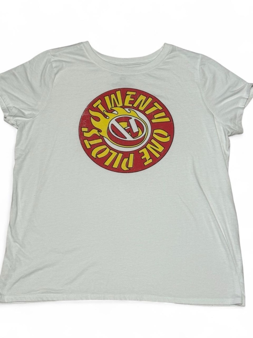 Twenty One Pilots Flame Logo Baby Tee XXL Women’s